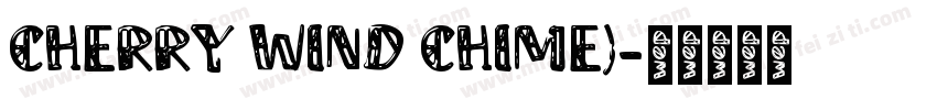 CHERRY WIND CHIME)字体转换